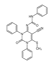 100890-47-9 spectrum, 1-(5-cyano-6-(methylthio)-2-oxo-1,3-diphenyl-2,3-dihydropyrimidin-4(1H)-ylidene)-3-phenylurea