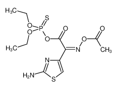 O,o-二乙基硫代磷酰-(z)-2-(2-氨基噻唑-4-基)-2-乙酰基氧基亚氨基乙酸酯