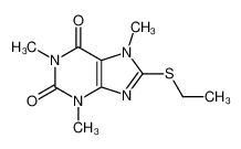 6287-57-6 8-ethylsulfanyl-1,3,7-trimethylpurine-2,6-dione