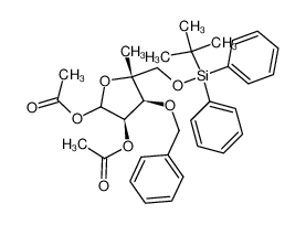 860651-65-6 spectrum, 1,2-di-O-acetyl-3-O-benzyl-5-O-tert-butyldiphenylsilyl-4-C-methyl-α,β-D-ribofuranose