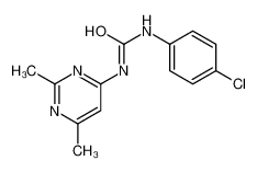 79513-89-6 1-(4-chlorophenyl)-3-(2,6-dimethylpyrimidin-4-yl)urea