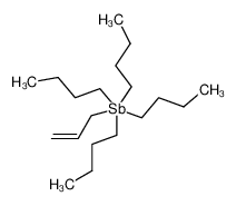 137626-45-0 structure, C19H41Sb