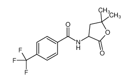 N-(5,5-dimethyl-2-oxooxolan-3-yl)-4-(trifluoromethyl)benzamide 77694-32-7