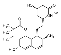 sodium,(3R,5S)-7-[(1R,2R,6S,8S)-8-(2,2-dimethylbutanoyloxy)-2,6-dimethyl-1,2,6,7,8,8a-hexahydronaphthalen-1-yl]-3,5-dihydroxyheptanoate 101314-97-0