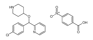 2-[(4-chlorophenyl)-piperidin-4-yloxymethyl]pyridine,4-nitrobenzoic acid 161558-45-8