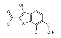 3,7-Dichloro-6-methoxy-1-benzothiophene-2-carbonyl chloride 34576-80-2