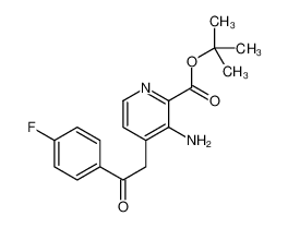 tert-butyl 3-amino-4-[2-(4-fluorophenyl)-2-oxoethyl]pyridine-2-carboxylate 365427-98-1