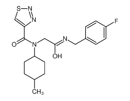 605638-92-4 structure, C19H23FN4O2S