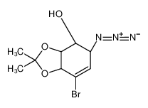 [3aS-(3aα,4α,5β,7aα)]-5-叠氮-7-溴-3a,4,5,7a-四氢-2,2-二甲基-1,3-苯并二氧杂环戊烷-4-醇