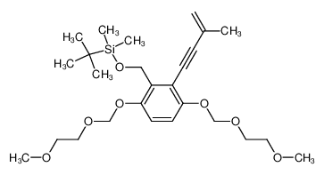 71148-92-0 ((3,6-bis((2-methoxyethoxy)methoxy)-2-(3-methylbut-3-en-1-yn-1-yl)benzyl)oxy)(tert-butyl)dimethylsilane