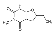 6-ethyl-3-methyl-5,6-dihydro-1H-furo[2,3-d]pyrimidine-2,4-dione 21004-29-5