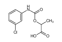 2-[(3-chlorophenyl)carbamoyloxy]propanoic acid