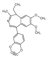 (5R)-1-(3,4-dimethoxyphenyl)-5-ethyl-7,8-dimethoxy-4-methyl-5H-2,3-benzodiazepine 82059-50-5