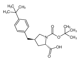 (2S,4R)-4-[(4-tert-butylphenyl)methyl]-1-[(2-methylpropan-2-yl)oxycarbonyl]pyrrolidine-2-carboxylic acid 959573-23-0