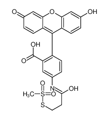 2-(3-hydroxy-6-oxoxanthen-9-yl)-5-(3-methylsulfonylsulfanylpropanoylamino)benzoic acid 887355-30-8