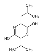 3-(2-methylpropyl)-6-propan-2-ylpiperazine-2,5-dione 5625-50-3