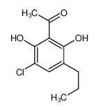 1-(3-chloro-2,6-dihydroxy-5-propylphenyl)ethanone 102624-59-9