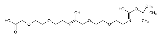 2-[2-[2-[[2-[2-[2-[(2-methylpropan-2-yl)oxycarbonylamino]ethoxy]ethoxy]acetyl]amino]ethoxy]ethoxy]acetic acid