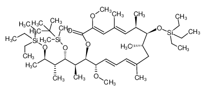 243468-94-2 (3Z,5E,11E,13E)-(7R,8S,9S,15S,16R)-16-[(1R,2R,3R,4R)-2-(tert-Butyl-dimethyl-silanyloxy)-1,3-dimethyl-4-triethylsilanyloxy-pentyl]-3,15-dimethoxy-5,7,9,11-tetramethyl-8-triethylsilanyloxy-oxacyclohexadeca-3,5,11,13-tetraen-2-one