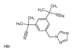 876514-43-1 2,2'-[5-(1H-1,2,4-triazol-1-ylmethyl)-1,3-phenylene]-di(2-methylpropionitrile) hydrobromide