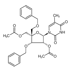 206055-49-4 1-(4-C-acetoxymethyl-2-O-acetyl-3,5-di-O-benzyl-β-D-ribofuranosyl)thymine