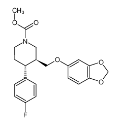 200114-10-9 (3S,4R)-3-(Benzo[1,3]dioxol-5-yloxymethyl)-4-(4-fluoro-phenyl)-piperidine-1-carboxylic acid methyl ester