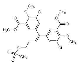 207743-10-0 structure, C23H24Cl2O9S