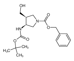 benzyl (3S,4S)-3-(hydroxymethyl)-4-[(2-methylpropan-2-yl)oxycarbonylamino]pyrrolidine-1-carboxylate 246510-69-0
