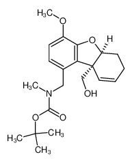 312920-60-8 9b-hydroxymethyl-9-N-(tert-butoxycarbonyl)-N-methylaminomethyl-6-methoxy-3,4,4a,9b-tetrahydrodibenzofuran