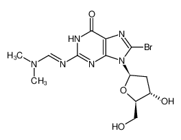 8-溴-9-(2-脱氧呋喃戊糖基)-2-{(E)-[(二甲基氨基)亚甲基]氨基}-1,9-二氢-6H-嘌呤-6-酮