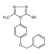 3-methyl-4-(4-phenylmethoxyphenyl)-1H-1,2,4-triazole-5-thione 306936-82-3