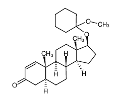 (5S,8R,9S,10R,13S,14S,17S)-17-(1-methoxycyclohexyl)oxy-10,13-dimethyl-4,5,6,7,8,9,11,12,14,15,16,17-dodecahydrocyclopenta[a]phenanthren-3-one 7483-09-2