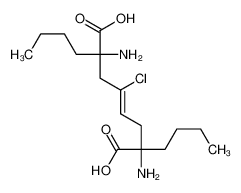 2,7-diamino-2,7-dibutyl-4-chlorooct-4-enedioic acid