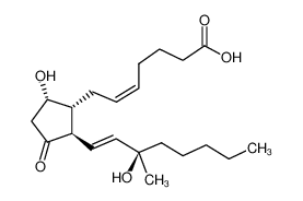 7-[(2R)-5-hydroxy-2-[(3R)-3-hydroxy-3-methyloct-1-enyl]-3-oxocyclopentyl]hept-5-enoic acid 210978-26-0