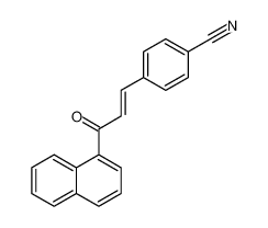 4-(3-naphthalen-1-yl-3-oxoprop-1-enyl)benzonitrile 62584-64-9