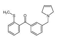 [3-(2,5-dihydropyrrol-1-ylmethyl)phenyl]-(2-methylsulfanylphenyl)methanone 898789-90-7