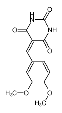 5-[(3,4-dimethoxyphenyl)methylidene]-1,3-diazinane-2,4,6-trione 66386-22-9