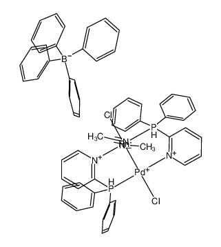 84773-44-4 structure, C62H58BCl2N4P2PdRh++