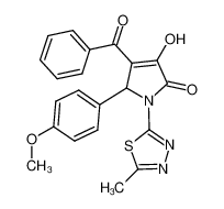 4-benzoyl-3-hydroxy-5-(4-methoxyphenyl)-1-(5-methyl-1,3,4-thiadiazol-2-yl)-1H-pyrrol-2(5H)-one