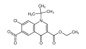 148927-29-1 ethyl 1-(t-butyl)-7-chloro-6-nitro-4-oxo-1,4-dihydroquinoline-3-carboxylate