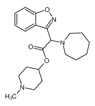 1-methyl-4-piperidyl 2-hexamethyleneimino-2-(1,2-benzisoxazol-3-yl)acetate 86434-56-2