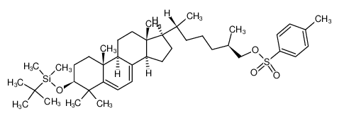 392322-50-8 Toluene-4-sulfonic acid (2R,6R)-6-[(3S,9S,10R,13R,14R,17R)-3-(tert-butyl-dimethyl-silanyloxy)-4,4,10,13-tetramethyl-2,3,4,9,10,11,12,13,14,15,16,17-dodecahydro-1H-cyclopenta[a]phenanthren-17-yl]-2-methyl-heptyl ester