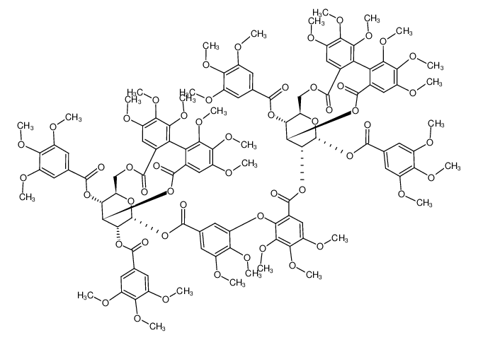 124166-22-9 structure, C111H116O52