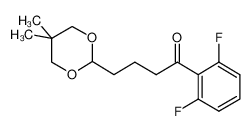 1-(2,6-difluorophenyl)-4-(5,5-dimethyl-1,3-dioxan-2-yl)butan-1-one 898786-93-1