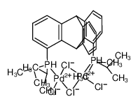 875125-49-8 structure, C32H42Cl4P2Pd2