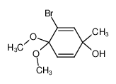 136538-22-2 spectrum, 3-Bromo-4,4-dimethoxy-1-methyl-2,5-cyclohexadien-1-ol