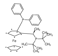 155830-69-6 structure, C32H40FeP2