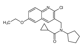 N-[(2-Chloro-6-ethoxy-3-quinolinyl)methyl]-N-cyclopentylcycloprop anecarboxamide 606103-28-0