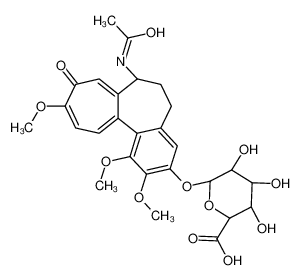 (2S,3S,4S,5R,6S)-6-[[(7S)-7-acetamido-1,2,10-trimethoxy-9-oxo-6,7-dihydro-5H-benzo[a]heptalen-3-yl]oxy]-3,4,5-trihydroxyoxane-2-carboxylic acid 913079-71-7