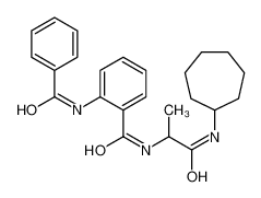 2-benzamido-N-[1-(cycloheptylamino)-1-oxopropan-2-yl]benzamide 485753-19-3